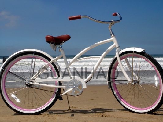 CE- und ISO 9001-akkreditiertes Stahlfork Beach Cruiser Bike mit einem Glanzgewicht von 19 kg