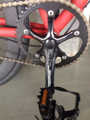 Rote Farbe 3 Geschwindigkeiten Festgetriebe Fahrrad mit Kenda Reifen und Neco Head Set auf Chromoly Rahmen