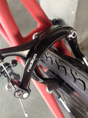 Rote Farbe 3 Geschwindigkeiten Festgetriebe Fahrrad mit Kenda Reifen und Neco Head Set auf Chromoly Rahmen