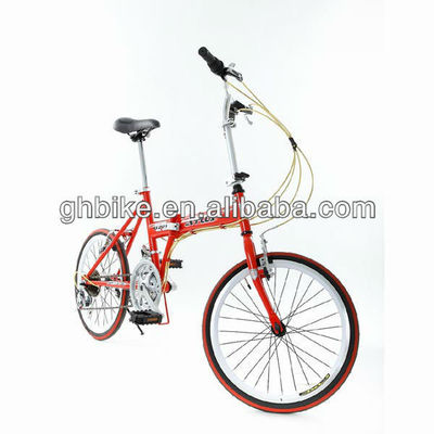CPSC-Zertifikat 20 Zoll Rot Farbe Klapprahmen Klappfahrrad mit 26 * 2.125 Reifen