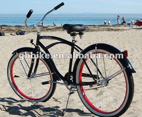 26&quot; Männer und Frauen Beach Cruiser Bike Alle Farben Aluminium Felgen Material CE-Genehmigtes Fahrrad