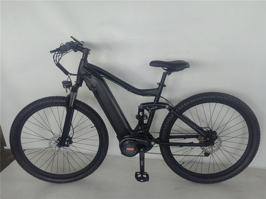 Zentralmotor Vollfederung Aluminiumlegierungsrahmen 29 Zoll 1000W Elektro Mountainbike