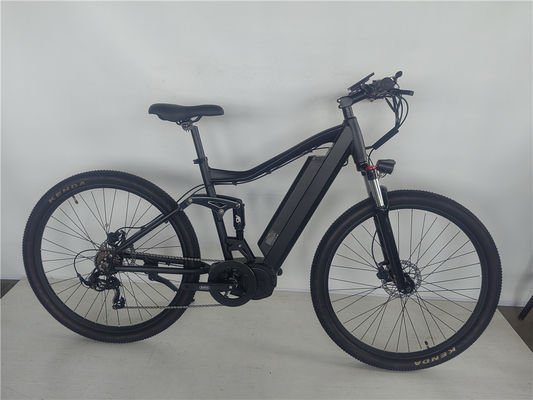 Zentralmotor Vollfederung Aluminiumlegierungsrahmen 29 Zoll 1000W Elektro Mountainbike