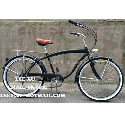 Komfortables und langlebiges 6 Geschwindigkeiten Beach Cruiser-Fahrrad für Männer mit 170 mm Kurbel