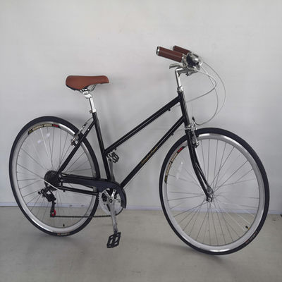 Vorder- und Hinterrad V Bremse 7 Geschwindigkeit 26 Zoll Fahrrad kundenspezifisch erwachsenen Frauen City Cruiser Bike mit hartem Rahmen