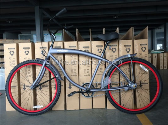 Stadtrad Glanz Gewicht 19kg Stahlgabel Strandkreuzfahrer Fahrrad für Stadtfahrt