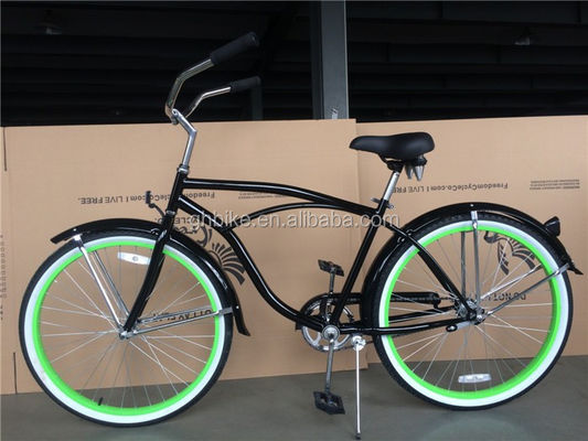 Grüner Aluminiumring 26 Zoll Schwinn Beach Cruiser Bike für Männer Bruttogewicht 18 kg