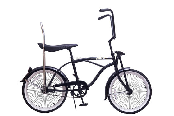 14KGS Schwarz Farbe Sport Beach Cruiser Bike Lowrider Bike mit Leder Sattel
