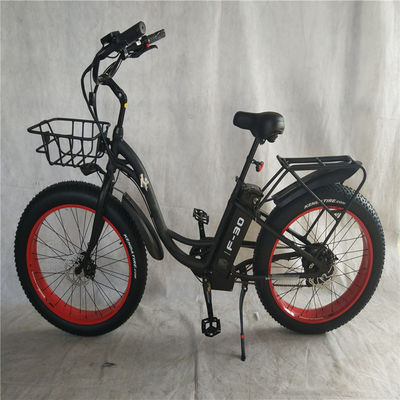 48V Spannung Erwachsene Hybrid-Elektro-Fettreifen-Fahrrad 2024 Step Thru Modell 31 60 km Reichweite