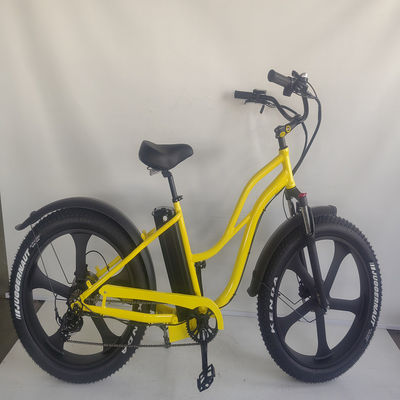 48V Spannung Erwachsene Hybrid-Elektro-Fettreifen-Fahrrad 2024 Step Thru Modell 31 60 km Reichweite