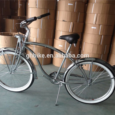 1.8m Länge 160kg Ladekapazität 26 Zoll Chrom Einzelgeschwindigkeit Männer Beach Cruiser Fahrrad