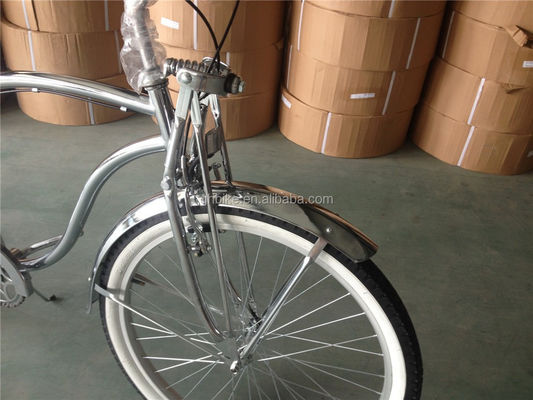 1.8m Länge 160kg Ladekapazität 26 Zoll Chrom Einzelgeschwindigkeit Männer Beach Cruiser Fahrrad