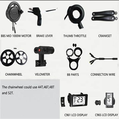 BAFANG G320 Mittlere M615 750W/1000W Bürstenlos 8fun BBSHD-48V Elektrofahrrad Motor Kit