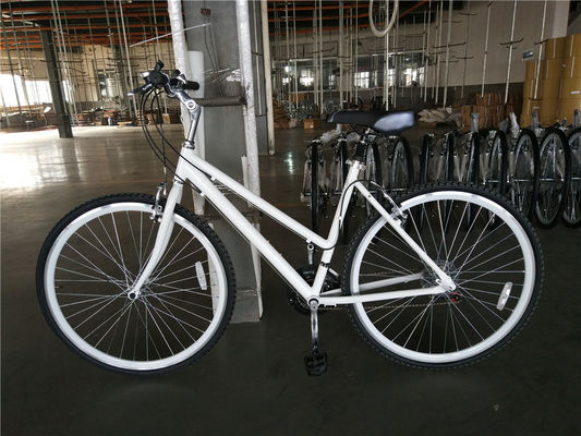 21 Speed Step Through Women Cycle Urban Lady City Hybrid Bike mit Doppel-V-Bremse