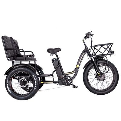 Leichtgewicht Aluminiumrahmen Elektro Dreirad 48V 750W 21AH 50KM/H für Erwachsene