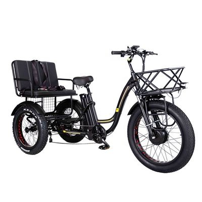 Leichtgewicht Aluminiumrahmen Elektro Dreirad 48V 750W 21AH 50KM/H für Erwachsene