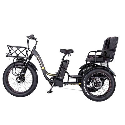 Leichtgewicht Aluminiumrahmen Elektro Dreirad 48V 750W 21AH 50KM/H für Erwachsene