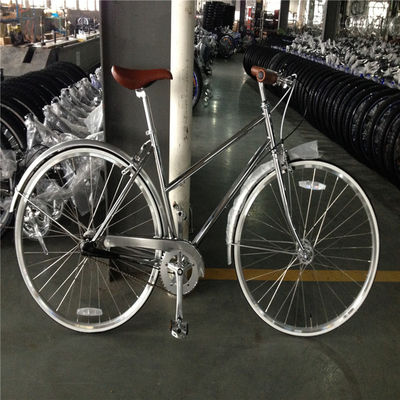 Anpassen Vintage Lady Fahrrad Retro Frauen Fahrrad Chrome Fahrräder mit 3 Geschwindigkeitsgetrieben