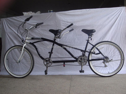 26&quot;x2.125 Reifen Aluminiumlegierung Felge 7-Geschwindigkeit Erwachsener Dreirad City Bike für Tandem-Riding