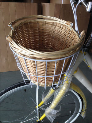 15kg Frauen-Step durch Fahrrad DAMEN Klassische 7-Geschwindigkeits-Fahrrad mit zwei Körben Design