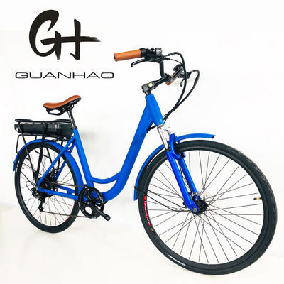 500W 48V 14AH Lithiumbatterie Hinterhalter 50KM/H Frauen Mädchen Schritt durch Elektro-Stadtrad