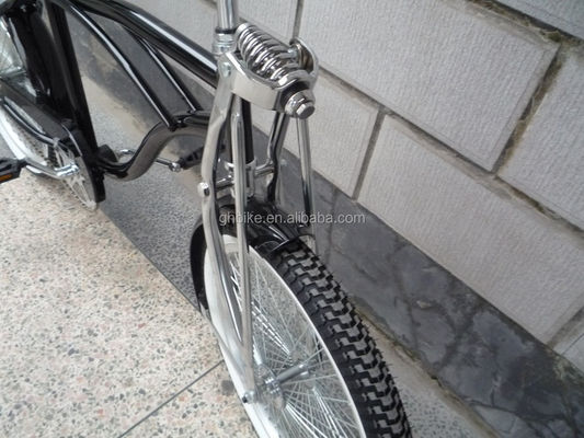 20 Zoll CE-zertifizierte Chromfarbe Lowrider Beach Cruiser Bike mit Bananensattel