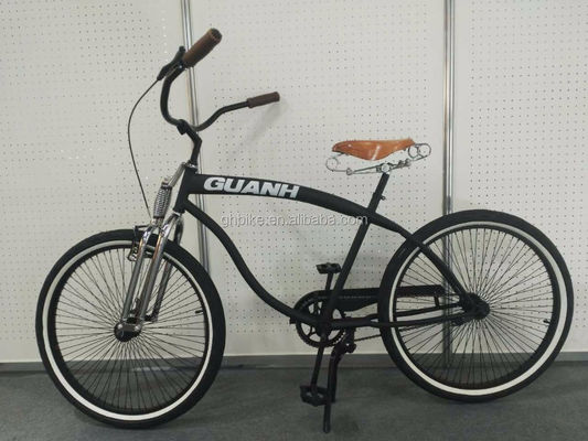 26 Zoll Männer Single Speed Vintage Spring Fork Beach Cruiser für den Flatland Wettbewerb