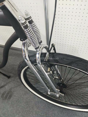 26 Zoll Männer Single Speed Vintage Spring Fork Beach Cruiser für den Flatland Wettbewerb