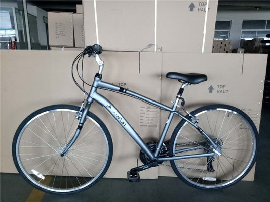 21 Geschwindigkeiten Urban Fitness Bike Double V Brake Comfort Hybrid Bike ohne Gabel Aufhängung