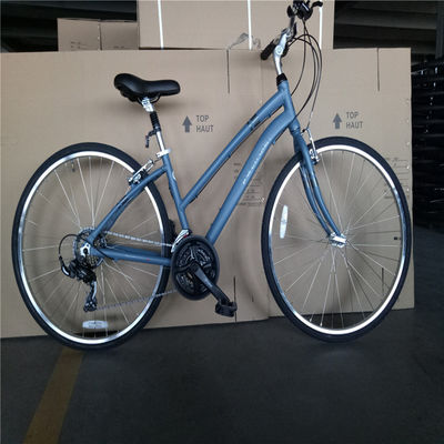 21 Geschwindigkeiten Urban Fitness Bike Double V Brake Comfort Hybrid Bike ohne Gabel Aufhängung