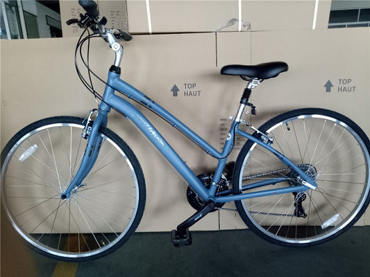 21 Geschwindigkeiten Urban Fitness Bike Double V Brake Comfort Hybrid Bike ohne Gabel Aufhängung
