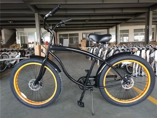 26 Zoll 3,0-Reifen Fettreifen Männer Beach Cruiser Bike mit Shimano 7 Gang und Scheibenbremse