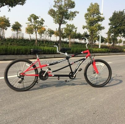 Shimano 7 Speed Tandem Bike 26&quot; Klapptandem Fahrrad mit Stahlrahmen und zwei Sitzen