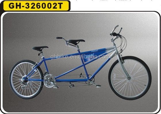 Shimano 7 Speed Tandem Bike 26&quot; Klapptandem Fahrrad mit Stahlrahmen und zwei Sitzen