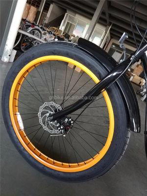 26 Zoll 3,0-Reifen Fettreifen Männer Beach Cruiser Bike mit Shimano 7 Gang und Scheibenbremse