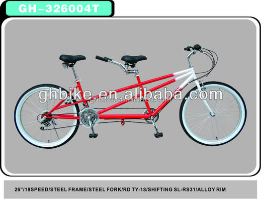 FD ShimanoTY-18 und RD ShimanoTY-18 Derailleur 26-Zoll Tandem Fahrrad für zwei Fahrer
