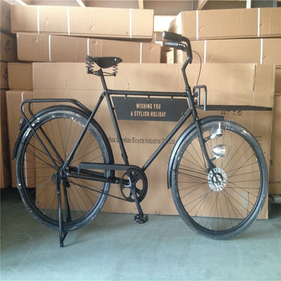Werbung 28 Zoll Grün Farbe Vintage Stil Erwachsene Männer Retro Bike mit großer Flagge