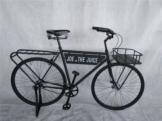 Werbung 28 Zoll Grün Farbe Vintage Stil Erwachsene Männer Retro Bike mit großer Flagge