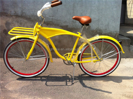 26&quot; Single Speed Stahlrahmen Fußbremse Beach Cruiser Fahrrad für Erwachsene Männer Promotion