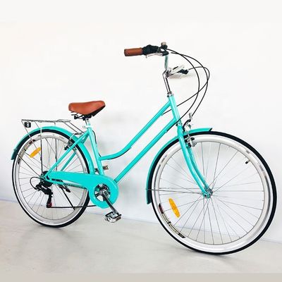 CPSC Farbenfrohe 700C CE High-Steel Lady City-Fahrrad mit Aluminiumlegierung Felge und 7 Geschwindigkeiten