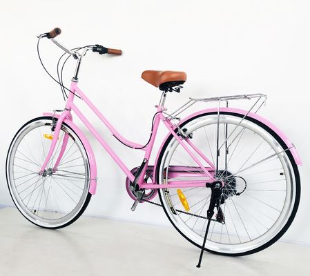 CPSC Farbenfrohe 700C CE High-Steel Lady City-Fahrrad mit Aluminiumlegierung Felge und 7 Geschwindigkeiten