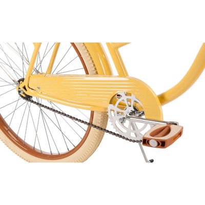 Normaler Pedal 26 &quot;Frauen-Cruiser-Fahrrad mit Aluminiumfelge und Banane-gelbe Farbe