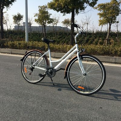 Straße 28 Zoll Ofo 7 Geschwindigkeiten Retro Damen Frauen Mädchen CE Dutch Style Weißes City Bike