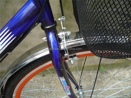 3-teiliges Combo Angebot Vintage Adult Mens Single Speed Retro City Cruiser Bike mit Vorderkorb