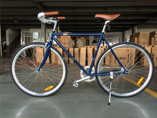 Vintage City Cruiser Fahrrad 700C Erwachsenen Herren Retro Cromo Hybrid Fahrrad mit Cro-mo Gabel