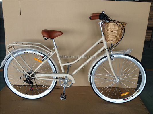Blaue Farbe 7 Geschwindigkeiten Vintage Lady City Cruiser Bike Frauen Retro Bikes für das Stadtleben