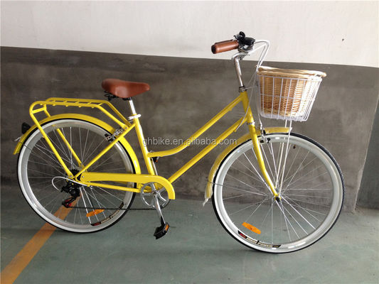Blaue Farbe 7 Geschwindigkeiten Vintage Lady City Cruiser Bike Frauen Retro Bikes für das Stadtleben