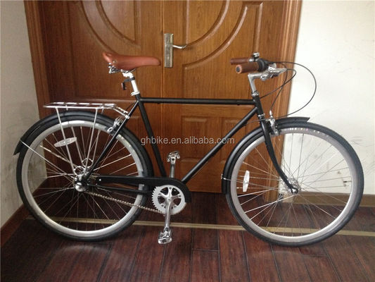 700C Pedal Männer Retro Vintage City Bike Innenrad 3 Geschwindigkeiten Aluminium Gabel KMC Kette