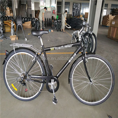 Erwachsenen-Hybrid-Fahrrad 700C 6 Speed Lady City Cruiser Fahrrad mit Bruttogewicht 17 kg
