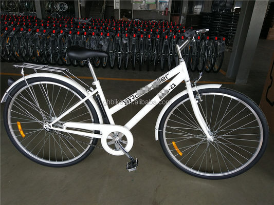 Erwachsenen-Hybrid-Fahrrad 700C 6 Speed Lady City Cruiser Fahrrad mit Bruttogewicht 17 kg